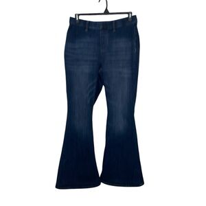 Women’s Judy Blue Pull On Flare Dark Wash Jeans Size 14W